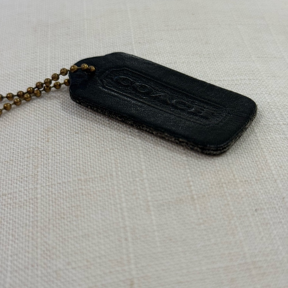 Vintage Coach Black Hang Tag double sided